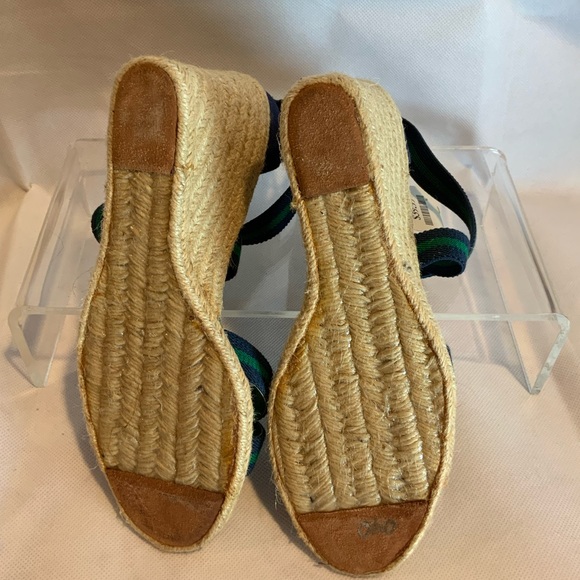 Lauren Ralph Lauren Iliana sandals blue and green size 9 brand new - Picture 8 of 9